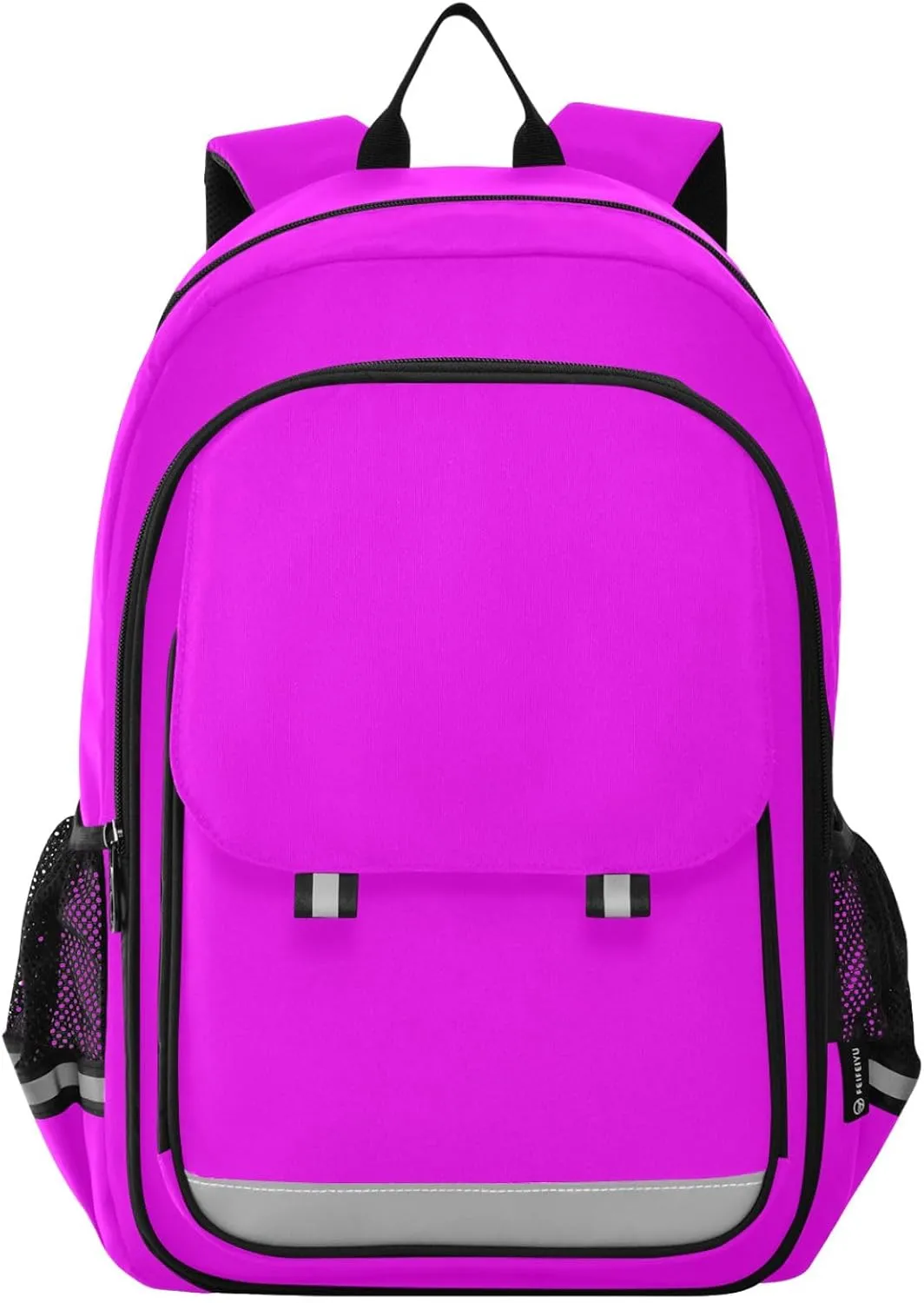 GAIGEO Magenta Fuchsia Backpacks, Everyday Backpack, Elementary School Backpack with Chest Strap, Boys Backpack 10-12 Years Old