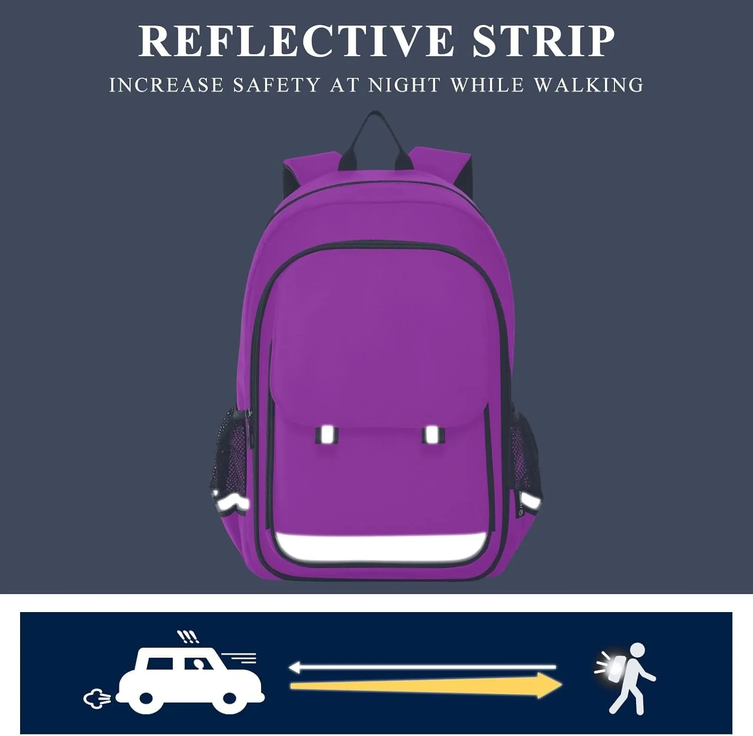 GAIGEO Magenta Fuchsia Backpacks, Everyday Backpack, Elementary School Backpack with Chest Strap, Boys Backpack 10-12 Years Old