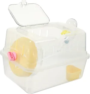 Garneck Travel-Friendly Sunroof Cage for Hamsters Pet Mouse Rabbits Chinchillas
