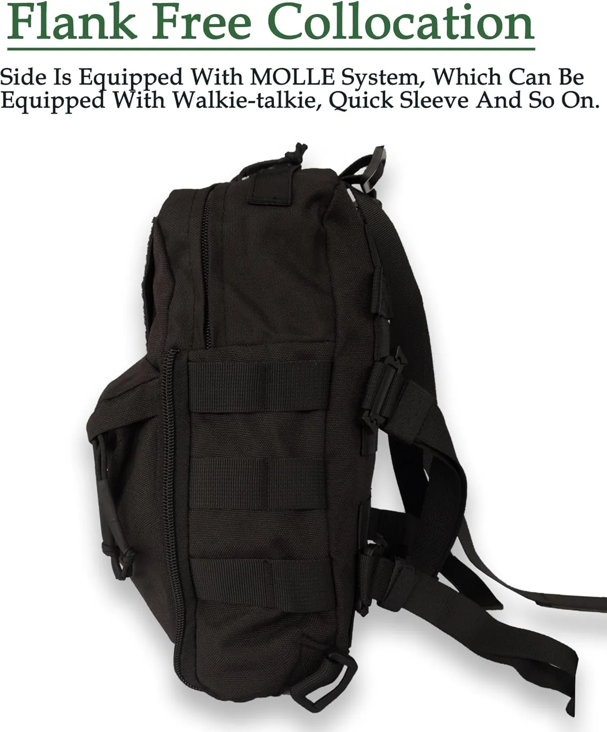 GEEDUD Tactical Small MOLLE Hydration Pack Outdoor Water Bladder Carrier Pack for Vest Backpack