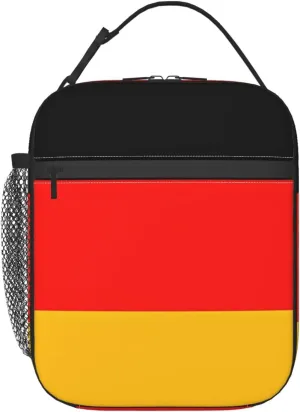 Germany Flag Lunch Tote Bag,Food Handbags Case For Women Lunch Box Insulated Lunch Container