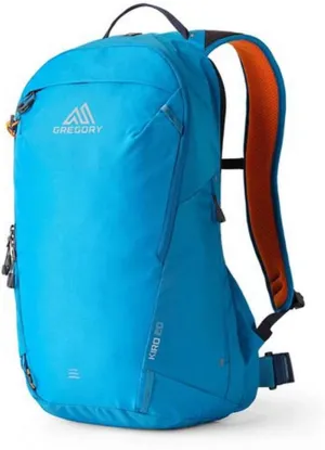 Gregory Kiro 20L Day Hiking Backpack, Cloud Control Hipbelt, Built-In Hydration Attachment and Sleeve (Reservoir Not Included), One Size Fits All, Legion Blue