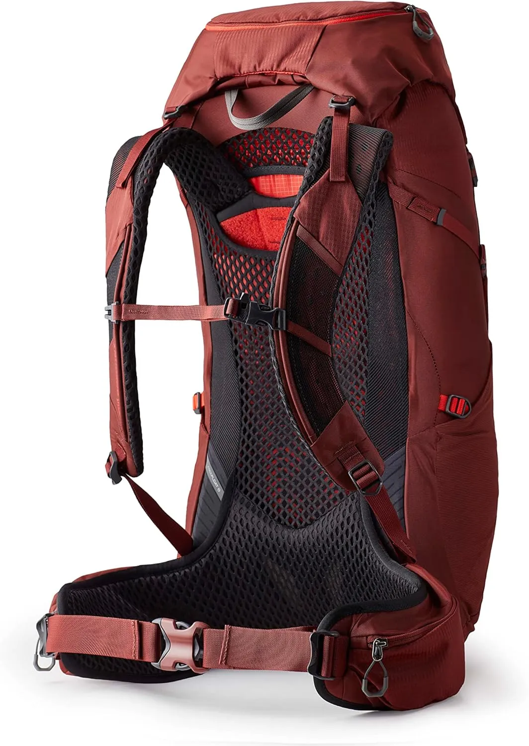 Gregory Zulu 45L Unisex Hiking/Backpacking Pack, Freefloat Hipbelt, Internal Hydration Sleeve For Water Bladder, (Reservoir Not Included), Medium/Large, Rust Red
