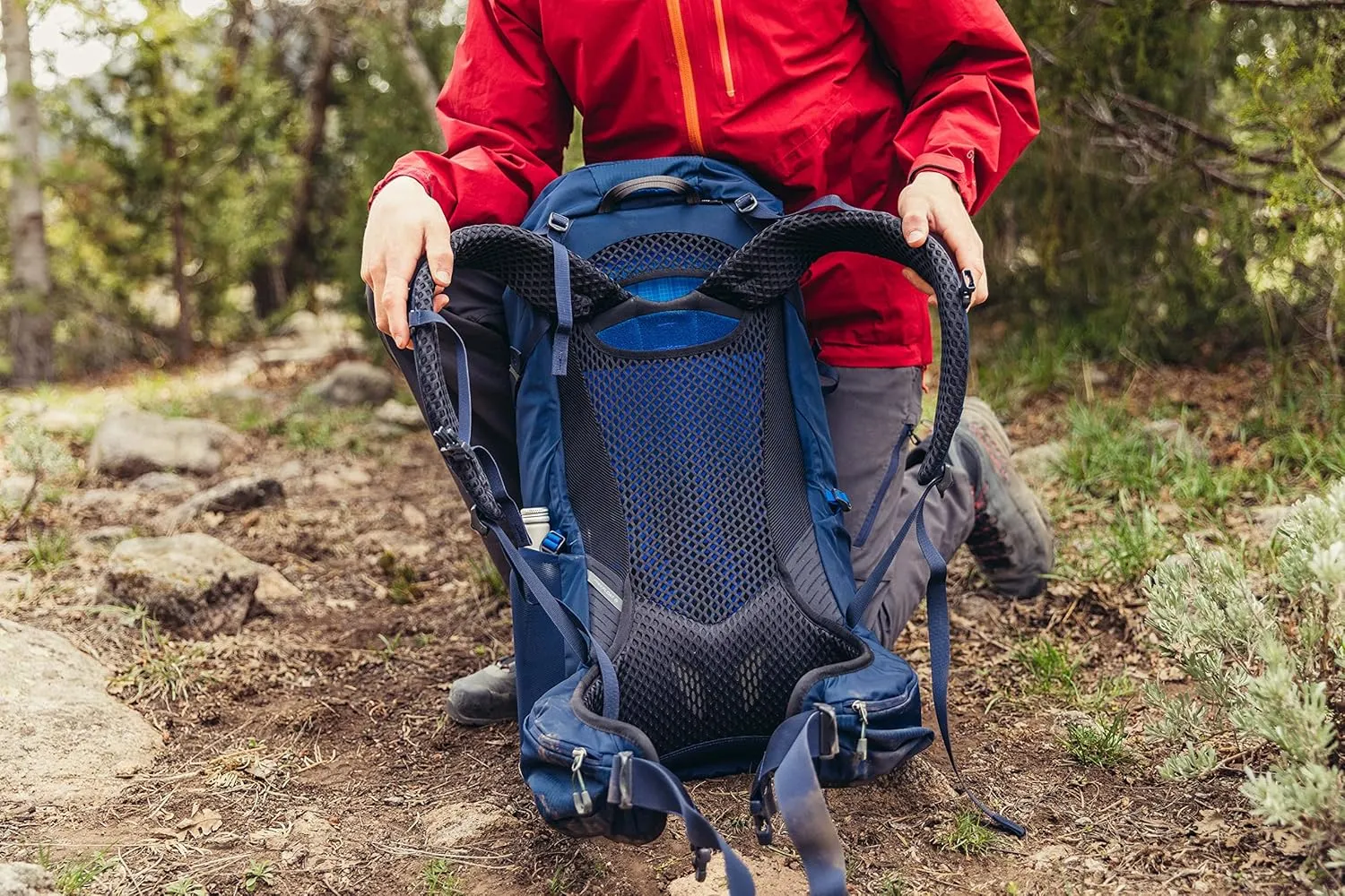 Gregory Zulu 45L Unisex Hiking/Backpacking Pack, Freefloat Hipbelt, Internal Hydration Sleeve For Water Bladder, (Reservoir Not Included), Medium/Large, Rust Red