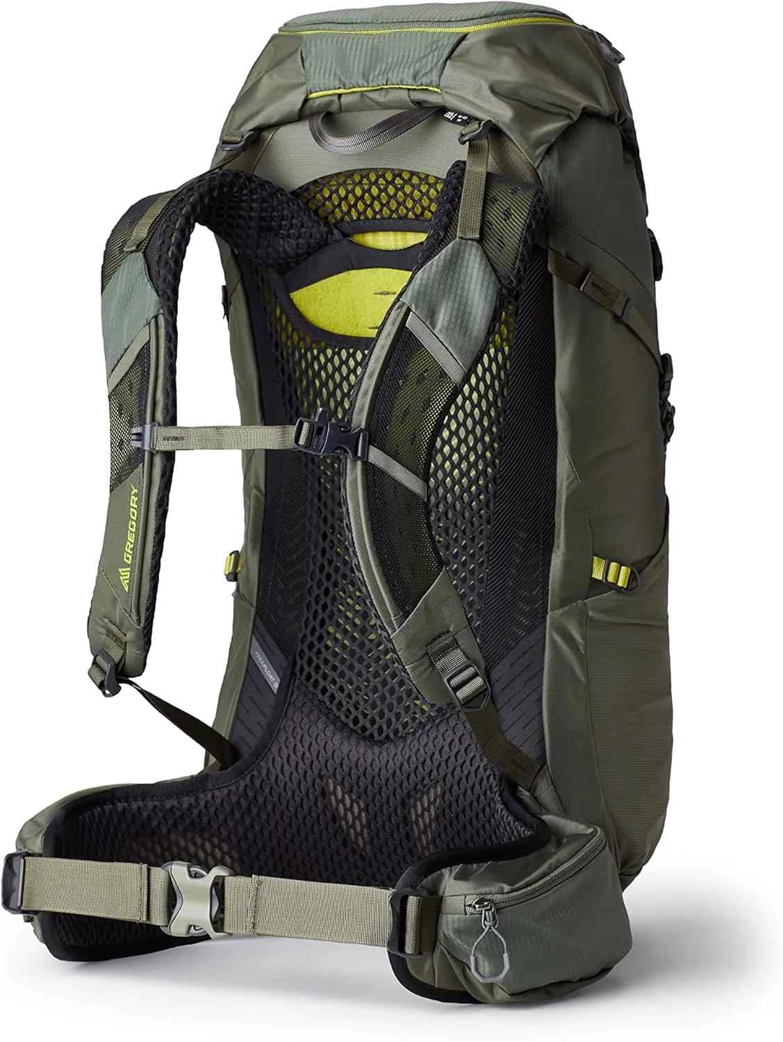 Gregory Zulu 45L Unisex Hiking/Backpacking Pack, Freefloat Hipbelt, Internal Hydration Sleeve For Water Bladder, (Reservoir Not Included), Small/Medium, Forage Green