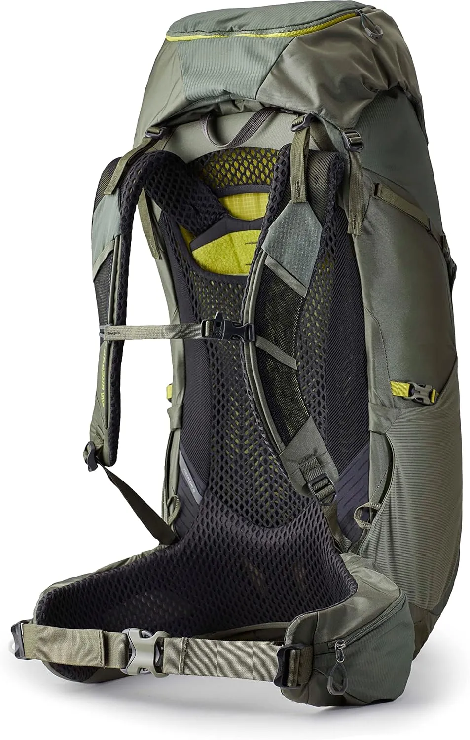 Gregory Zulu 55L Unisex Hiking/Backpacking Pack, Freefloat Hipbelt, Internal Hydration Sleeve For Water Bladder, (Reservoir Not Included), Medium/Large, Forage Green