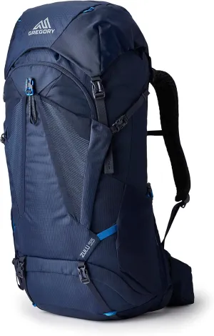 Gregory Zulu 55L Unisex Hiking/Backpacking Pack, Freefloat Hipbelt, Internal Hydration Sleeve For Water Bladder, (Reservoir Not Included), Small/Medium, Halo Blue