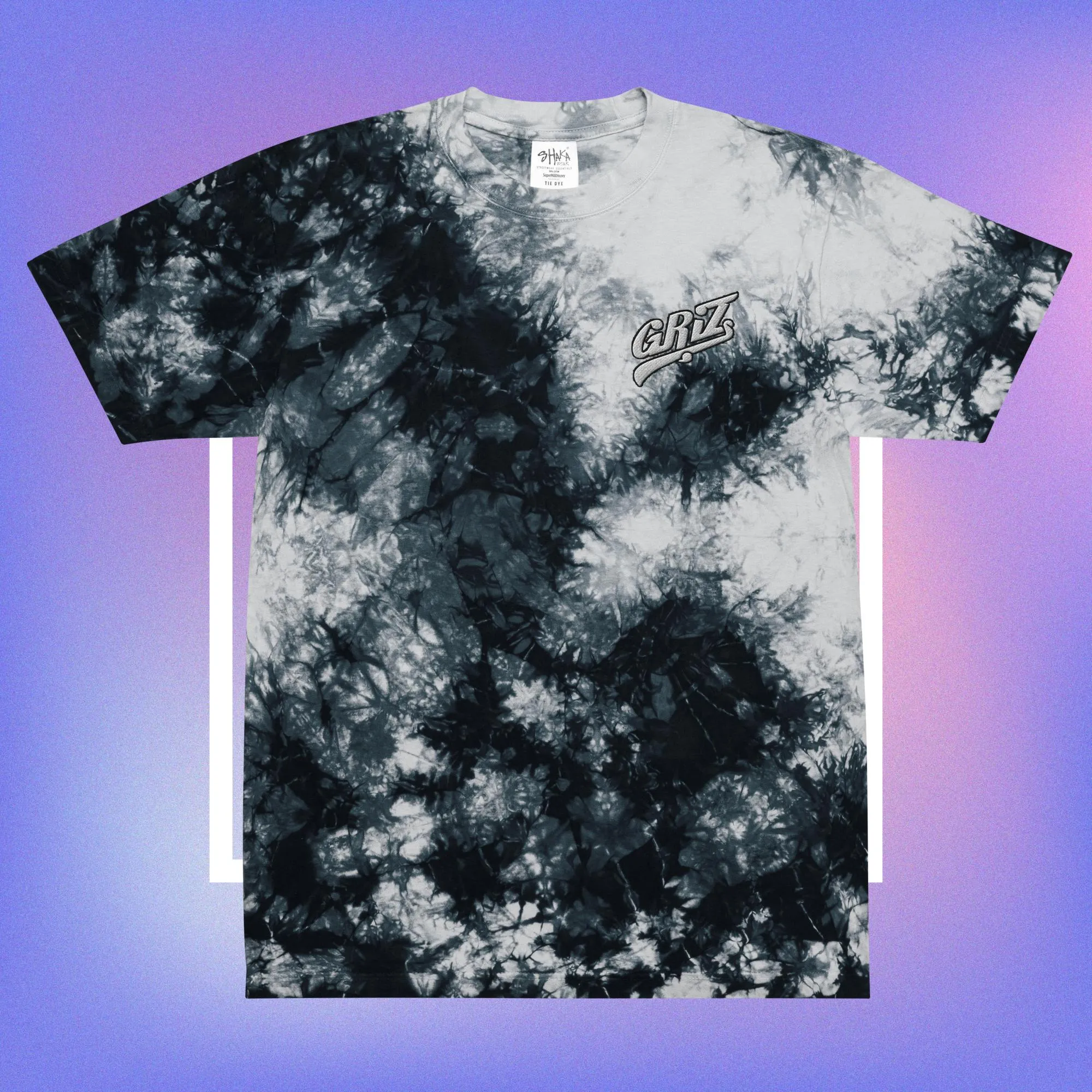 Griz Embroidery Tie Dye T-shirt