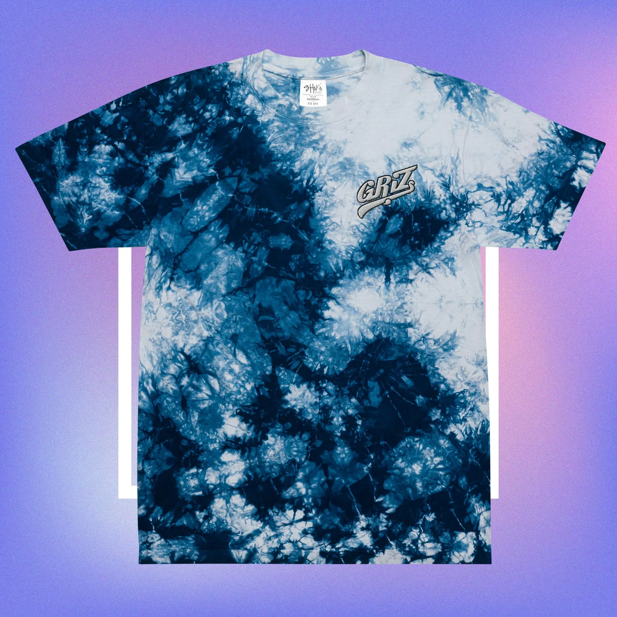 Griz Embroidery Tie Dye T-shirt