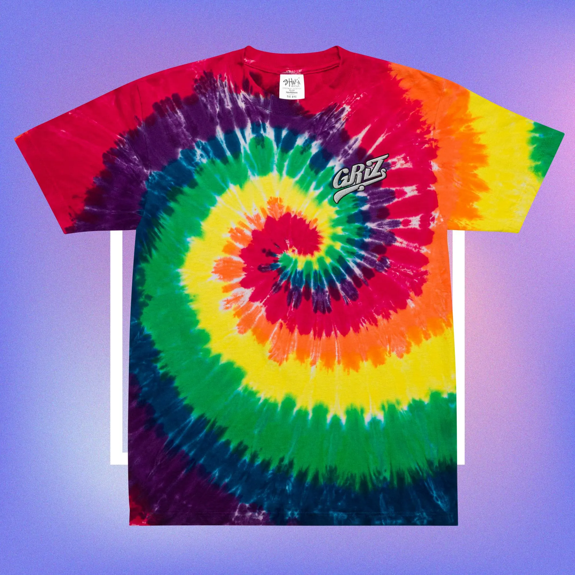 Griz Embroidery Tie Dye T-shirt