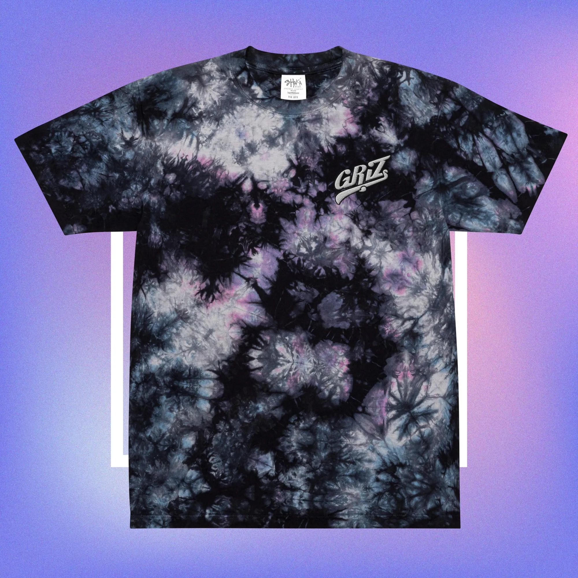 Griz Embroidery Tie Dye T-shirt