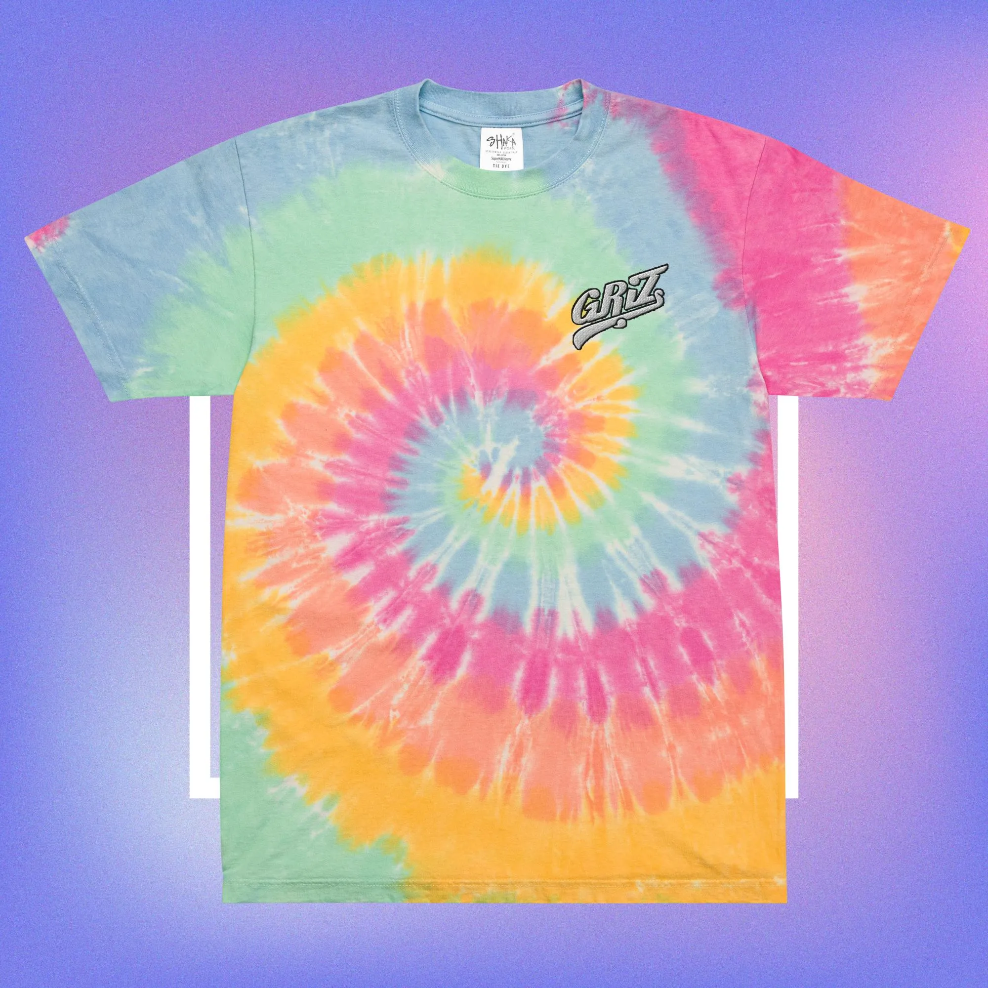Griz Embroidery Tie Dye T-shirt