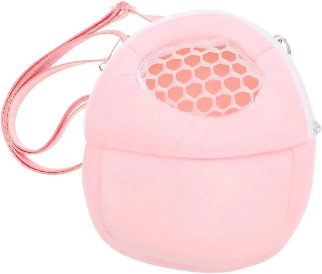 HANABASS Multi-Purpose Hamster Travel Bag Breathable Mesh Adjustable Strap Guinea Pig Chinchilla Carrier Pet Accessories