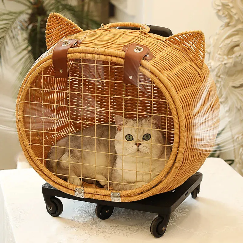 Hand Woven Outdoor Pet Trolley