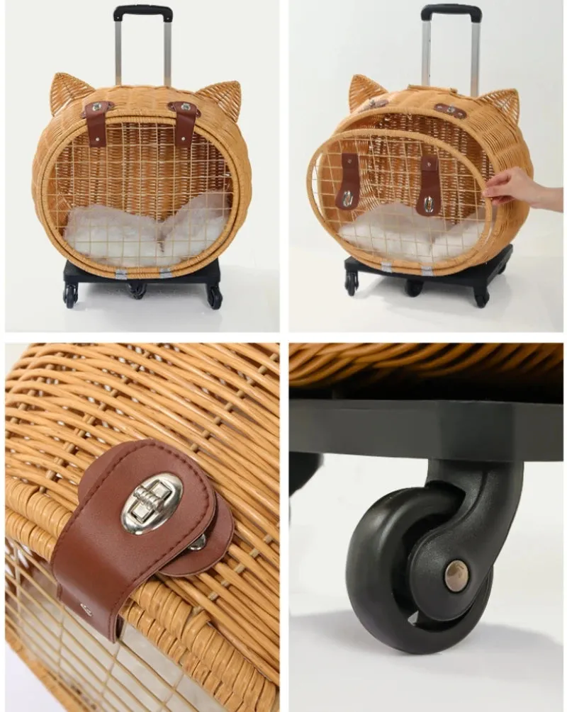 Hand Woven Outdoor Pet Trolley