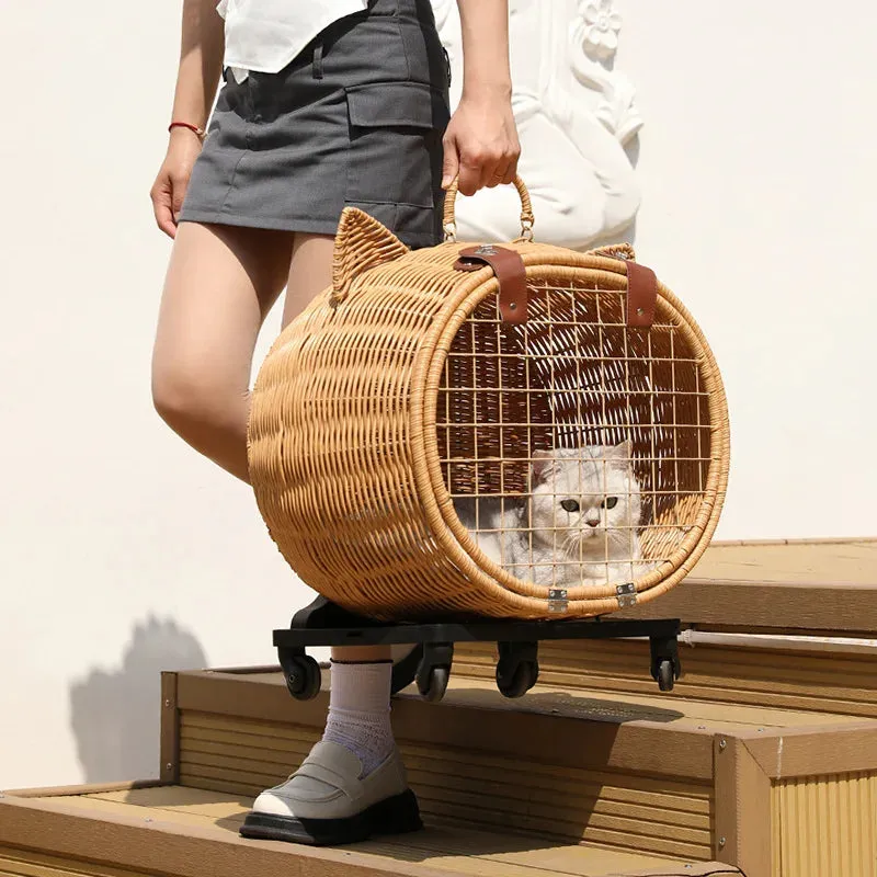 Hand Woven Outdoor Pet Trolley