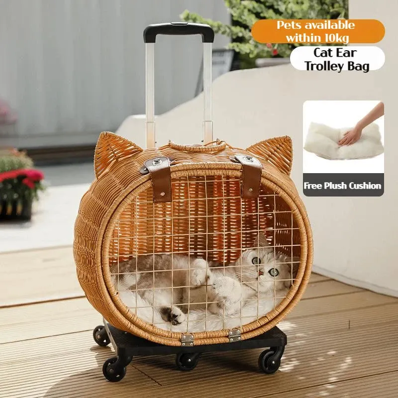 Hand Woven Outdoor Pet Trolley