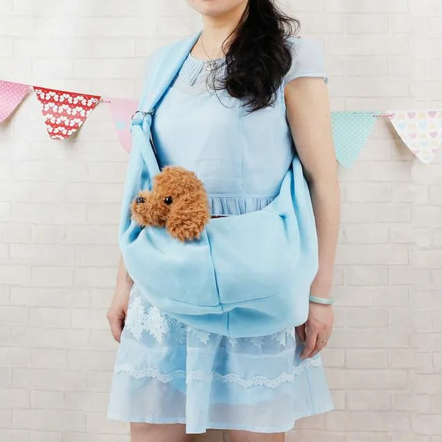 Hands-Free Reversible Small Dog Cat Sling Carrier Bag For Outdoor on Sale