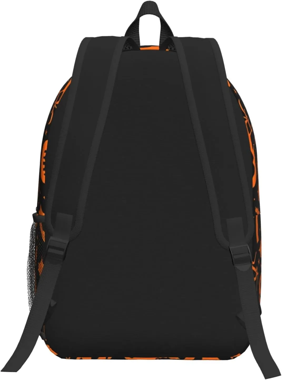 Happy Halloween Bats Witchs Spider Web Pumpkin Skull Bone 17 Inch Backpacks Multipurpose Laptop Backpack Double Shoulder Bag for Men Women Gifts