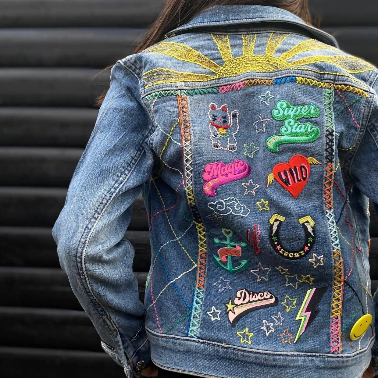 Happy Watch Iron on Patch