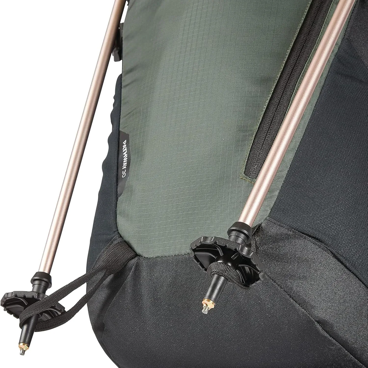High Sierra Pathway 2.0 Backpack with Hydration Storage Sleeve, for Hiking, Biking, Camping, Traveling, Forest Green/Black, 30L