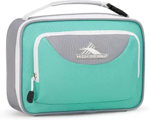 High Sierra Single Compartment Lunch Bag, Aquamarine/Ash/White, One Size