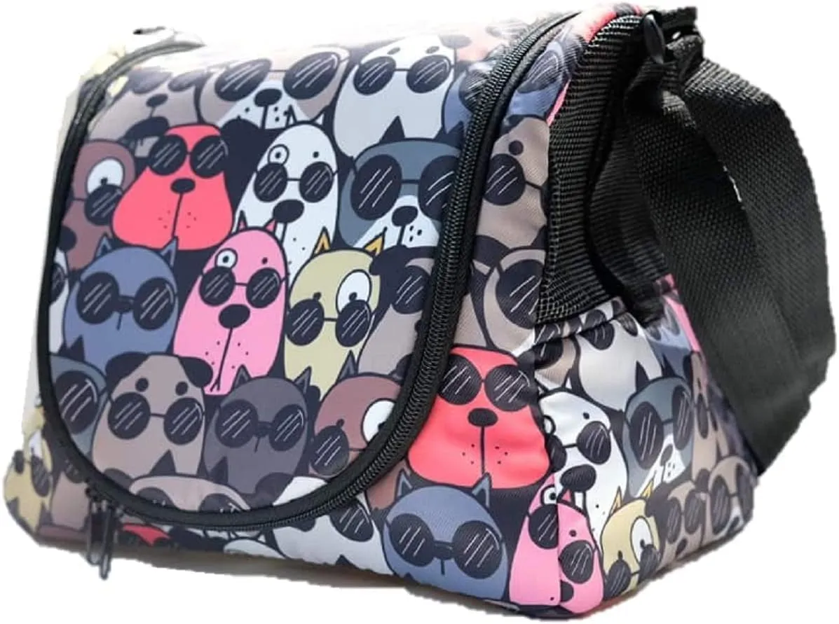 HOT! Thailand Animal Cartoon Printed Cat and Dog Style Sugar Glider Birds Prairie Dog Marmoset Small Pet Travel Cage Shoulder Bag Soft Mesh Kennel Carrier PB's Republix
