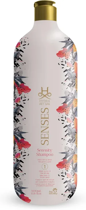 Hydra Senses Serenity Shampoo for Dogs and Cats, Hydration Shampoo for Pets, Pet Wash for All Breeds, Promotes a Soft and Shiny Coat