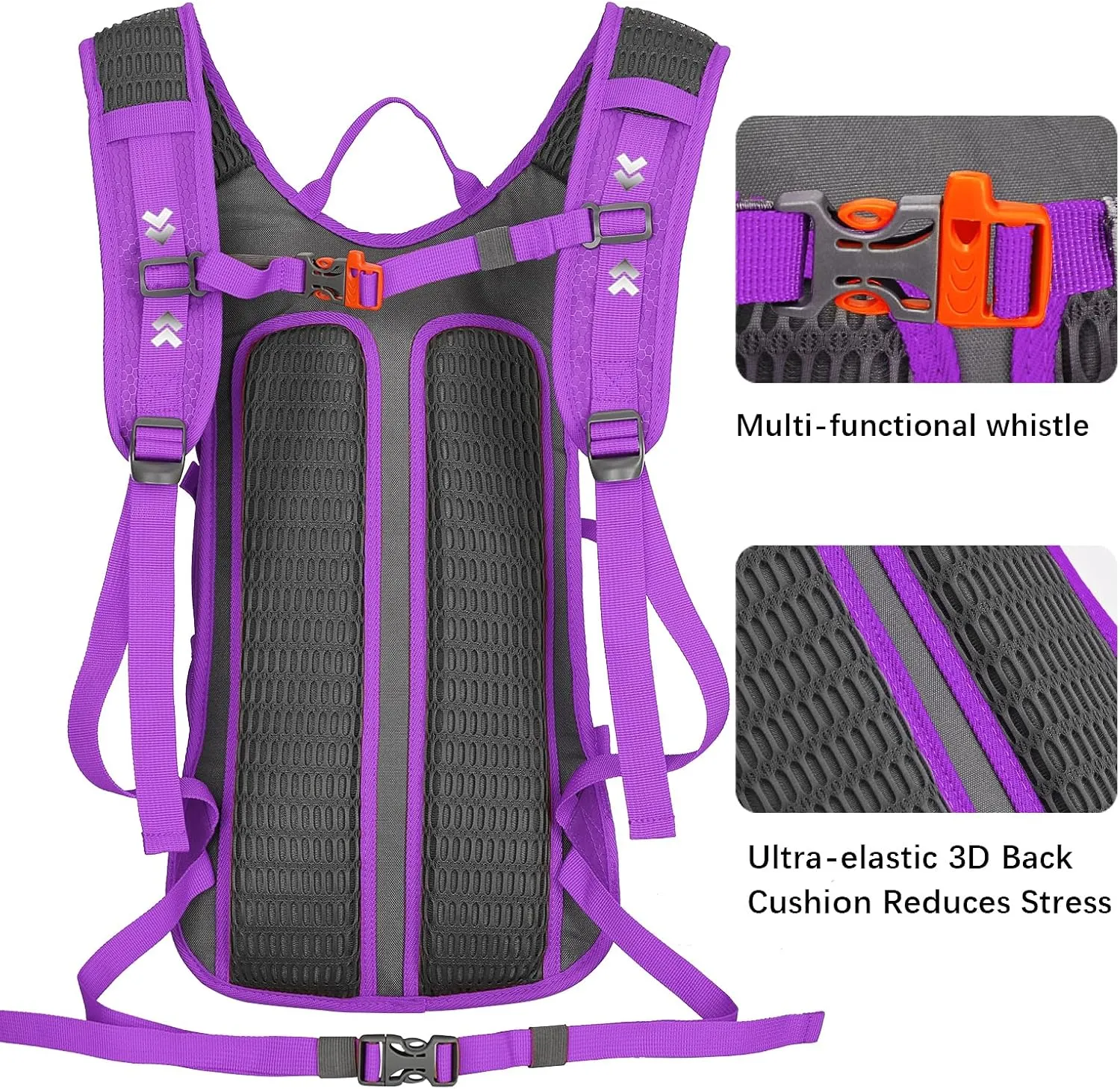 Hydration Backpack 18L with Water Bladder 2L Hiking Water Backpack Women Men Lightweight Hydration Pack for Cycling