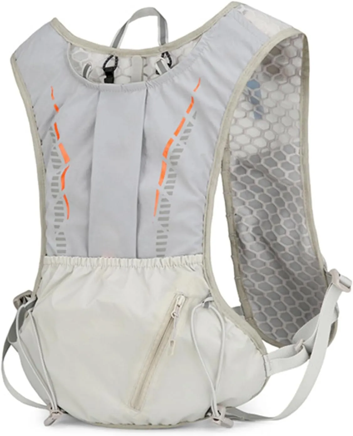 Hydration Backpack - Reflective Lightweight Pack,Lightweight Hydration Backpack with Ergonomic Shoulder Strap for Hiking Skiing Travel Outdoors
