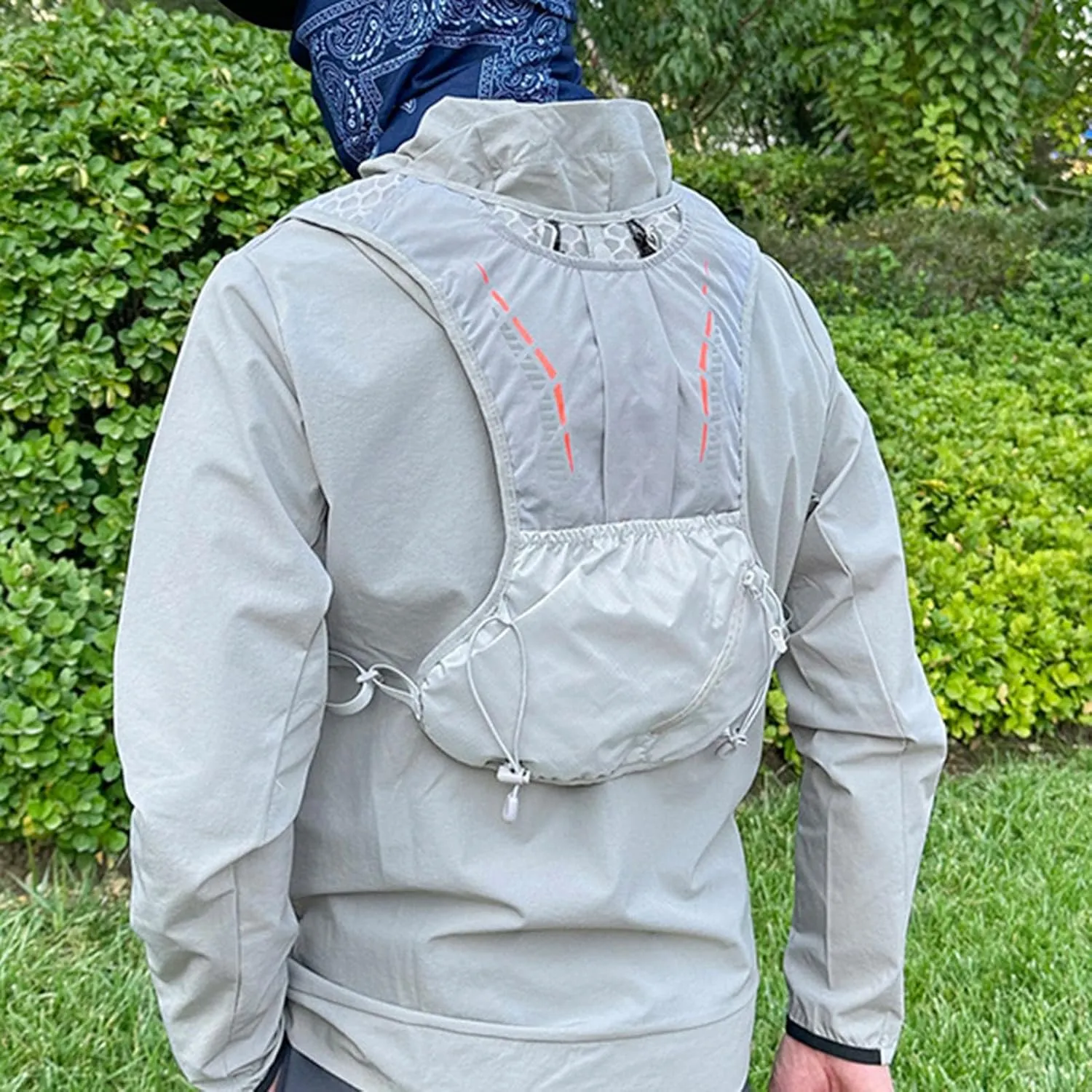 Hydration Backpack - Reflective Lightweight Pack,Lightweight Hydration Backpack with Ergonomic Shoulder Strap for Hiking Skiing Travel Outdoors