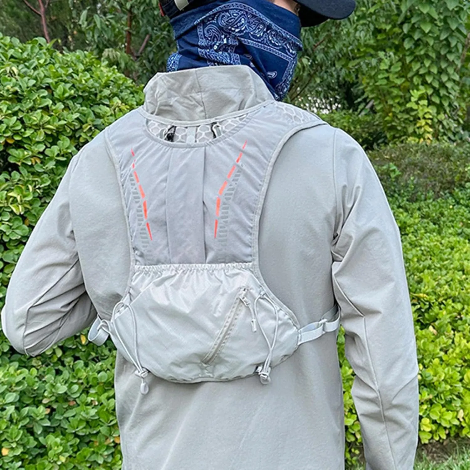 Hydration Backpack - Reflective Lightweight Pack,Lightweight Hydration Backpack with Ergonomic Shoulder Strap for Hiking Skiing Travel Outdoors