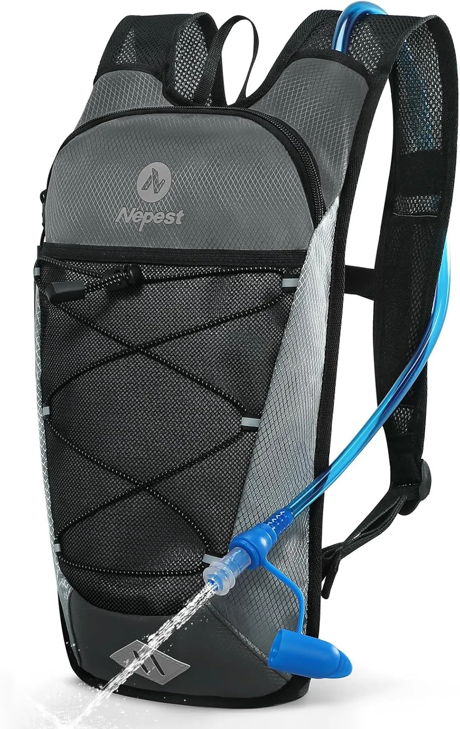 Hydration Backpack with 2L Water Bladder for Cycling, Water Backpack for Hiking Running, Lightweight Hydration Pack