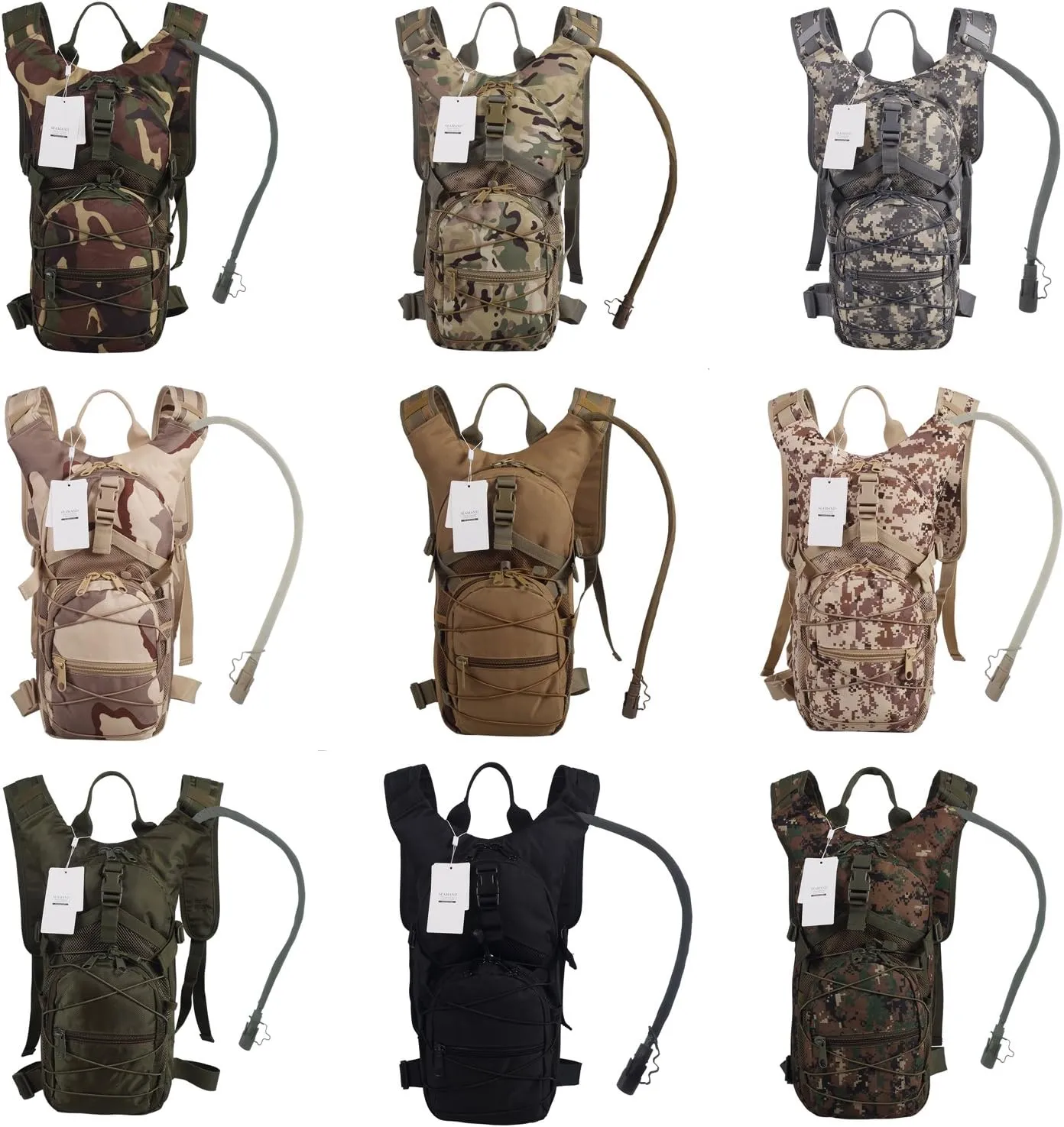 Hydration Backpack with 3L Water Bladder for Hiking and Climbing