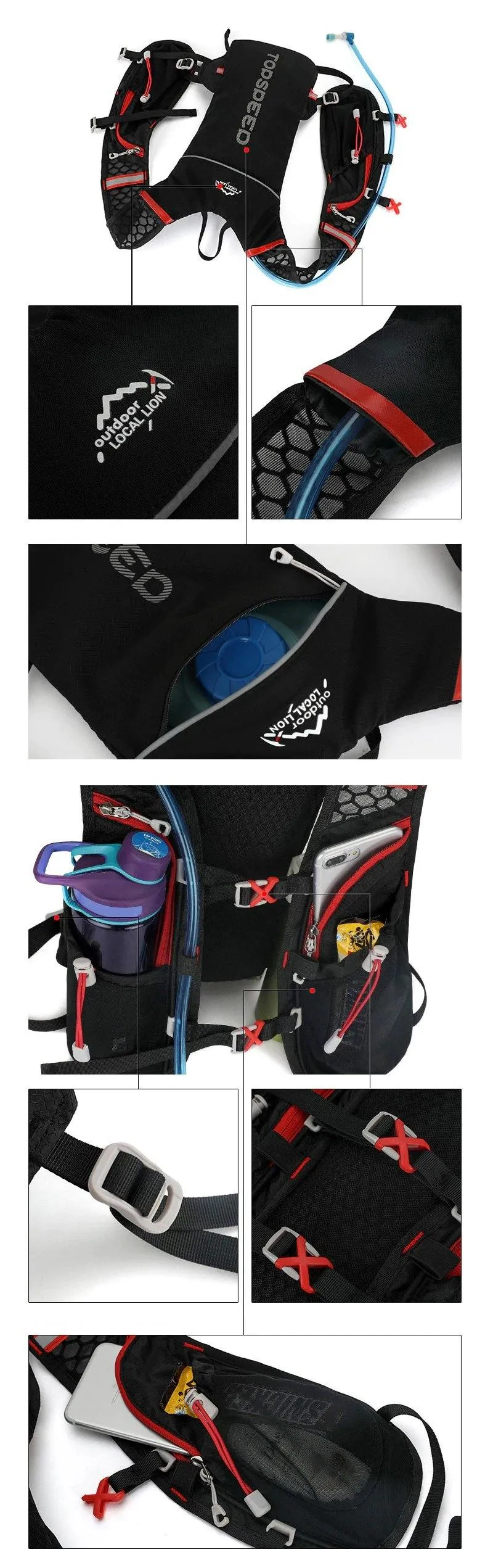 Hydration Backpack With Bladder