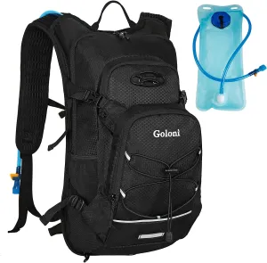 Hydration Backpack,Lightweight Hiking Backpack with 2L Water Bladder,Water Backpack for Biking, Running, Festival