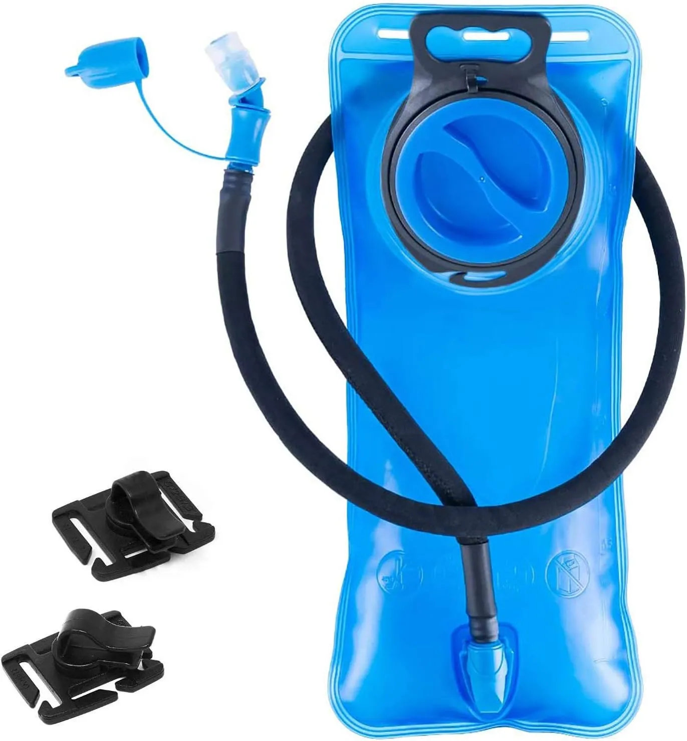 Hydration Bladder 2 Liter,Leak Proof Water Reservoir with Insulated Sleeve, BPA Free Military Water Storage Bladder Bag Hydration Pack Replacement,Great for Bicycling Hiking Camping Hunting Running