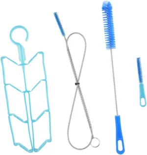 Hydration Bladder Cleaning Kit - Water Bag Cleaner with Long & Short Brushes for Outdoor Backpacking & Cycling