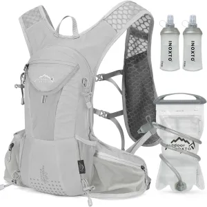 Hydration Pack Backpack, Lightweight Water Backpack with 2L Leakproof Hydration Bladder Daypack for Men Women,Running Hydration Vest for Outdoor Trail