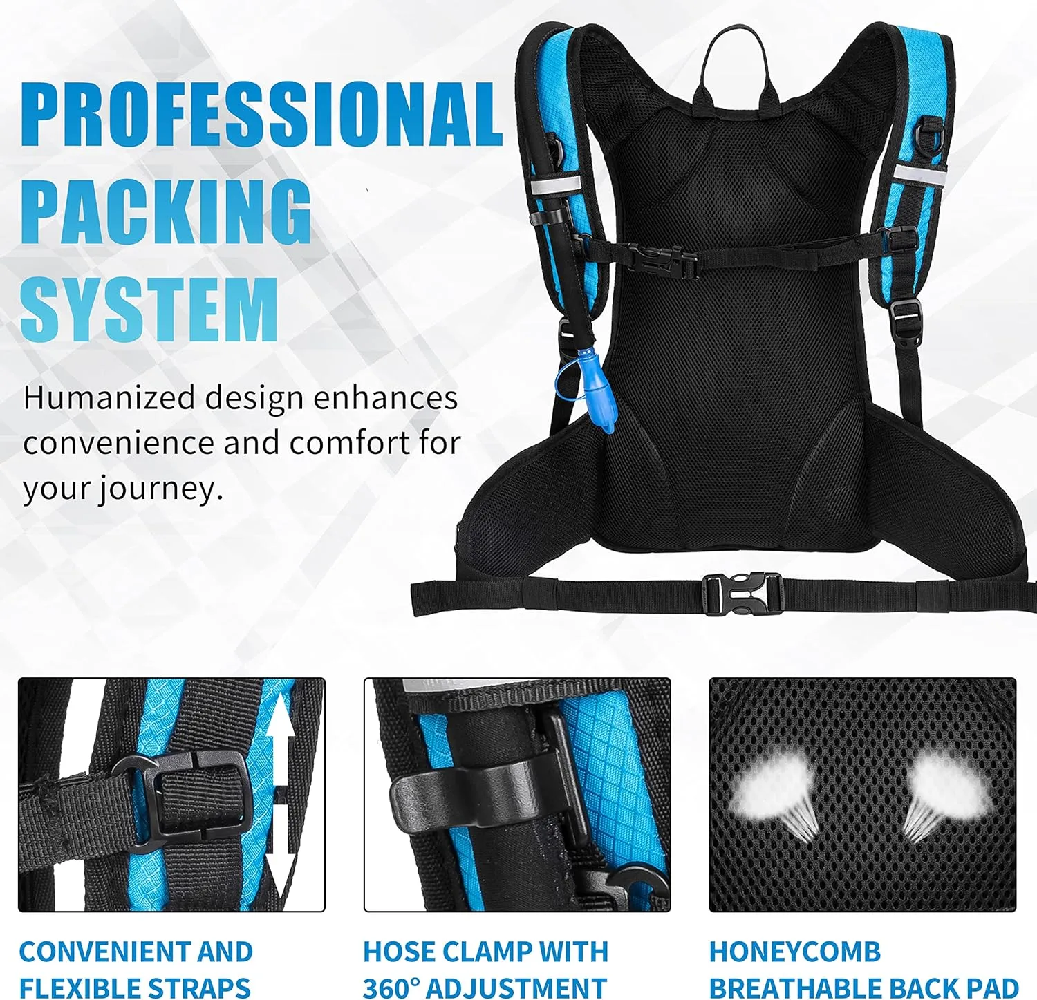 Hydration Pack Hiking Water Backpack - Miracol Insulated Water Bag with 2L Bladder