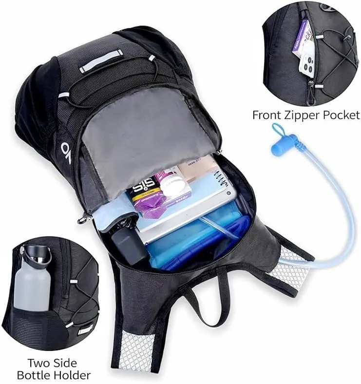 Hydration Pack - Lightweight Running Hydration Backpack For Men Women Hydration Backpack With Storage For Cycling, Hiking, Running, Climbing,Camping, Biking 2L Hydration Bladder Included(Green)