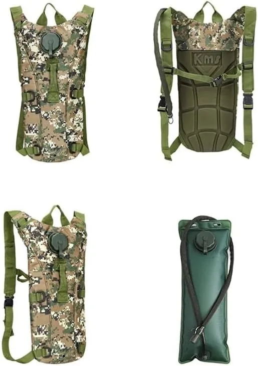 Hydration Pack - Lightweight Running Hydration Backpack For Men Women Hydration Backpack With Storage For Cycling, Hiking, Running, Climbing,Camping, Biking 3L Hydration Bladder Included(AKM-001A Khak