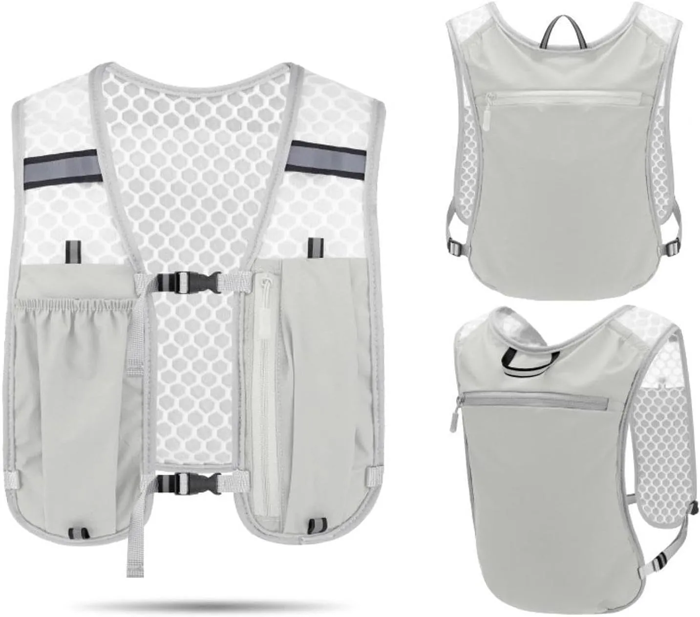 Hydration Vest Breathable Runner Rucksack, Running Vest, Lightweight Water Pack for Climbing Camping Riding Jogging Outdoor