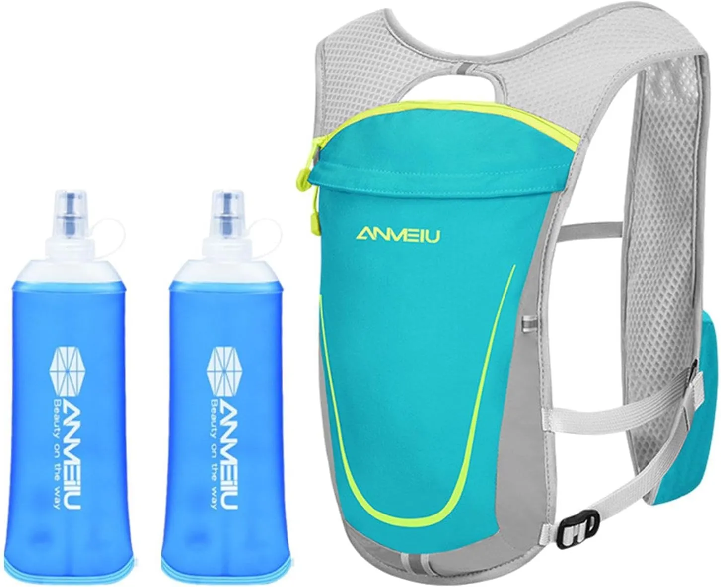 Hydration Vest Hydration Pack with 450ml Water Bladder Running Gear Breathable Hydration Backpack for Mountaineering Jogging