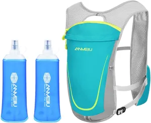 Hydration Vest Hydration Pack with 450ml Water Bladder Running Gear Breathable Hydration Backpack for Mountaineering Jogging