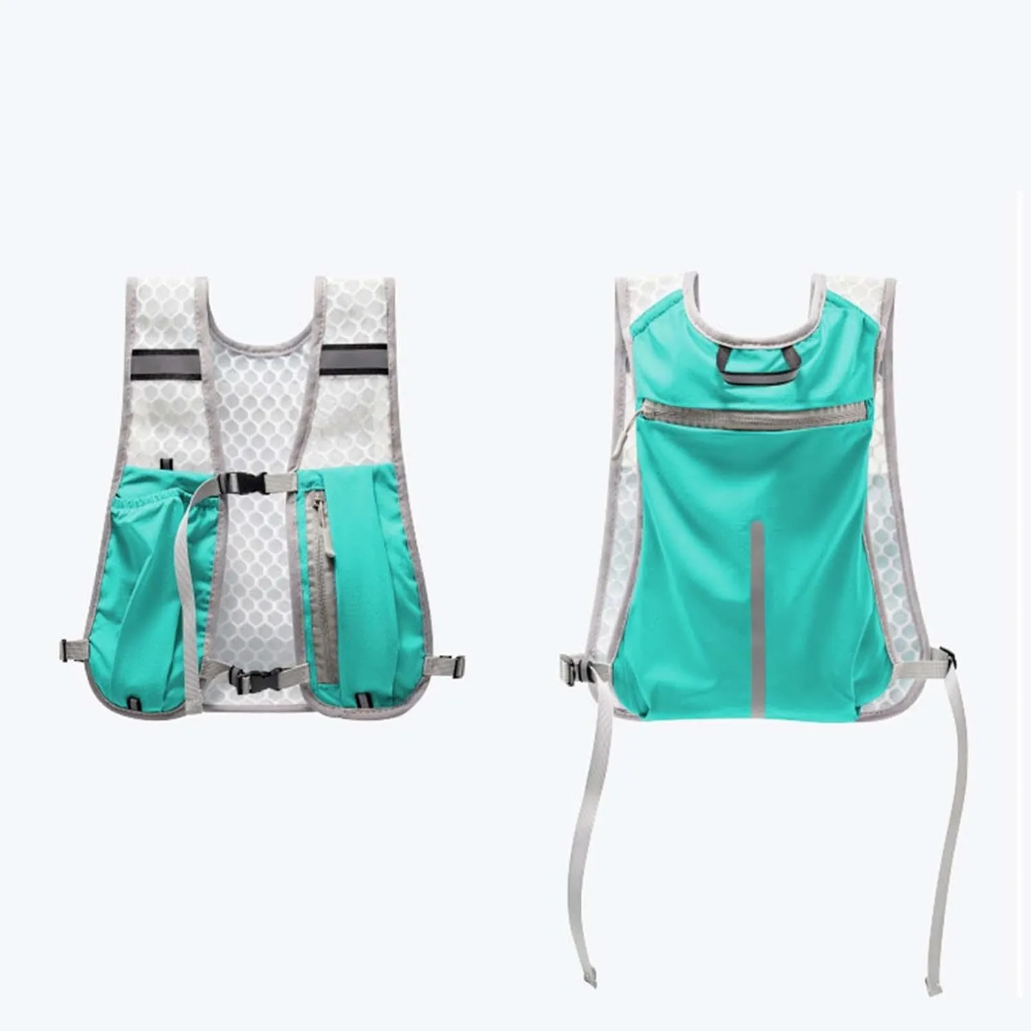 Hydration Vest Pack Sport Bag Adjustable Buckle Daypack Water Pack Running Backpack for Mountaineering Cycling Race Camping