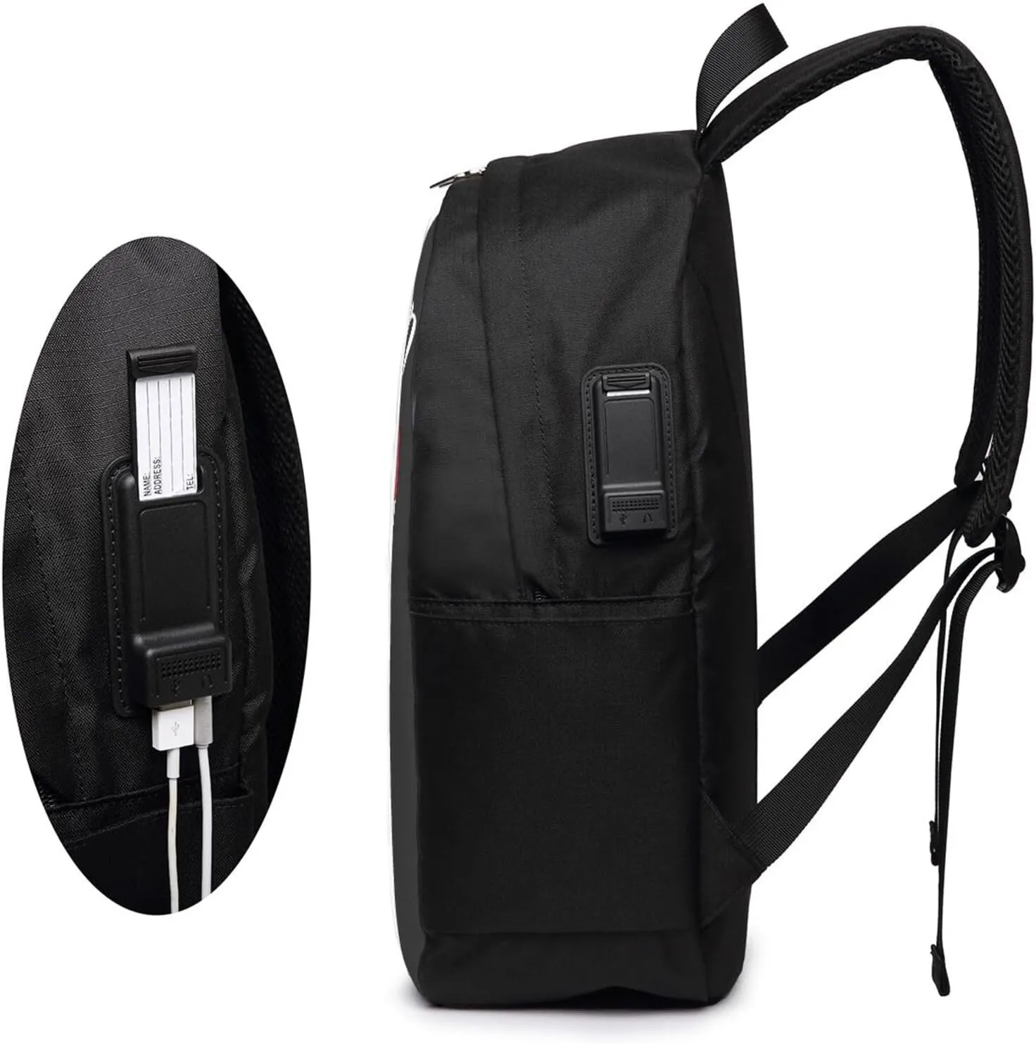 I Love Dominican Republic Travel Backpack 17-Inch Laptop Backpacks Business Rucksack Casual Sport Daypack with USB Charging Port Carry-on Bag for Camping Biking