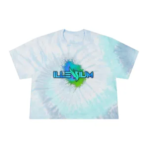 Illenium Tie-Dye Crop Top Sweat Proof Rave Music Festival Shirt