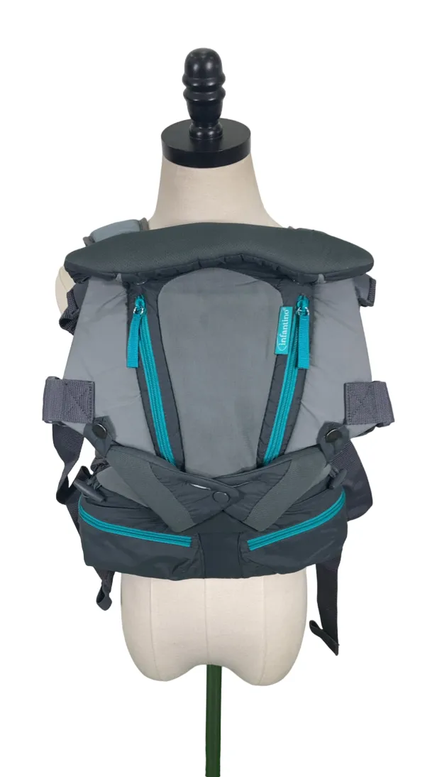 Infantino Carry On Multi Pocket Carrier, Grey