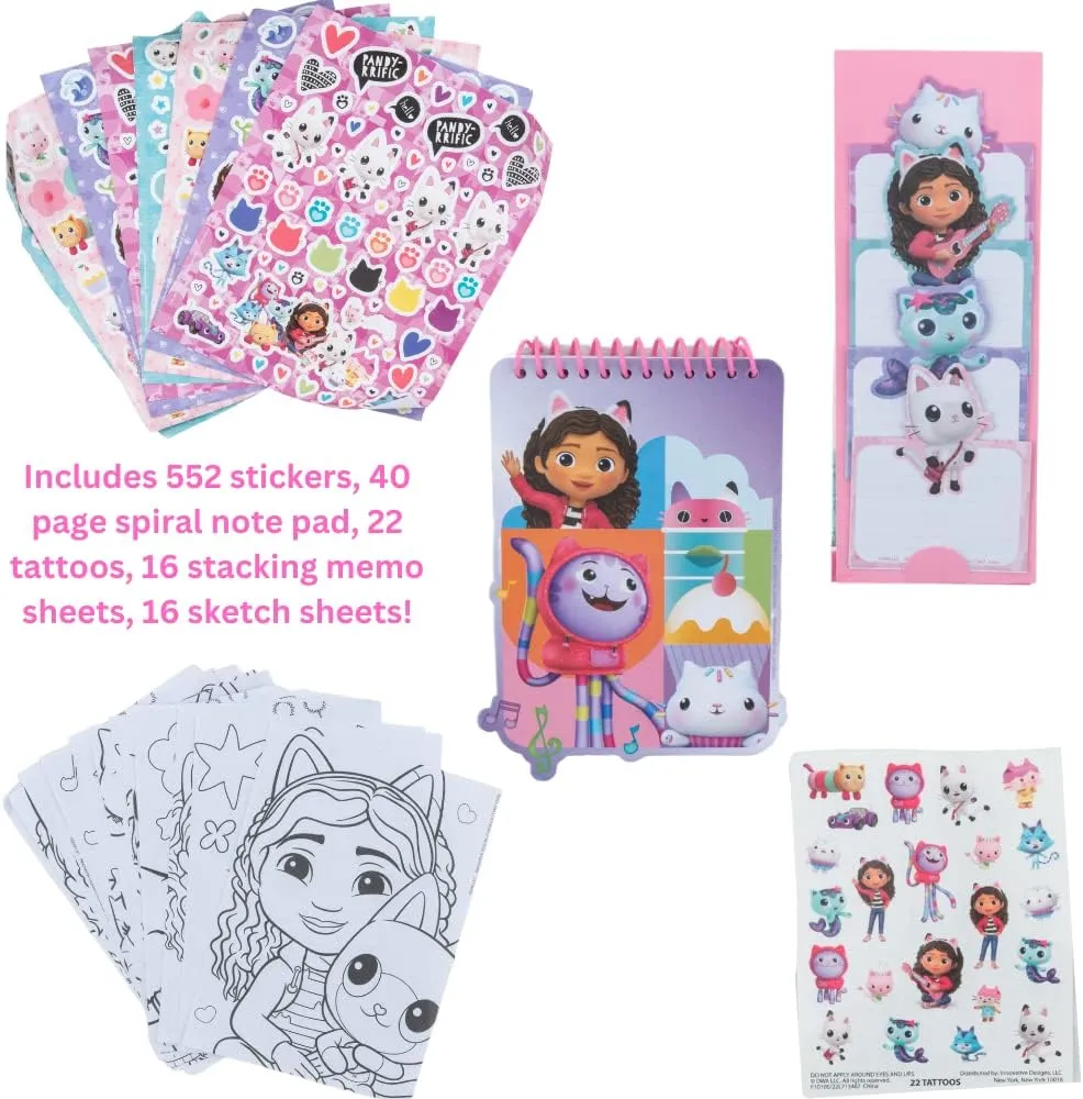 Innovative Designs Gabby's Dollhouse Creativity Fun Kids Art Set for Coloring, Painting, and Crafts